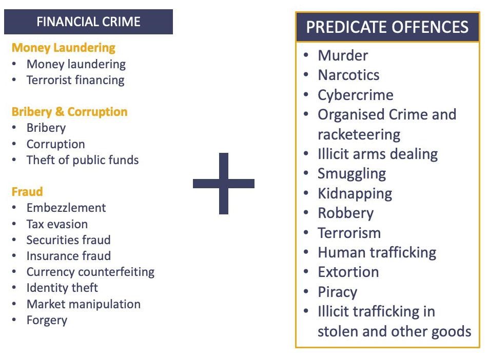 FINANCIAL CRIME + PREDICATE OFFENCES 